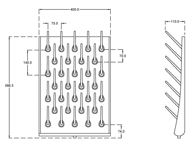 Pegboard / Drying Rack - Laboratory Safety Equipment | METHOD