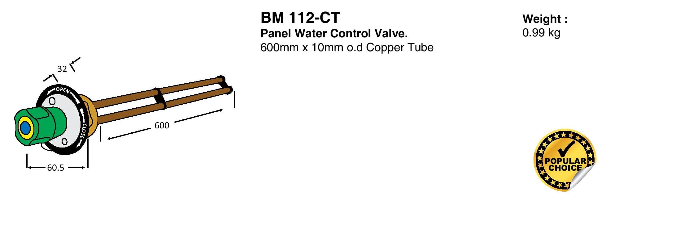 Panel Water Control Valve Drawings