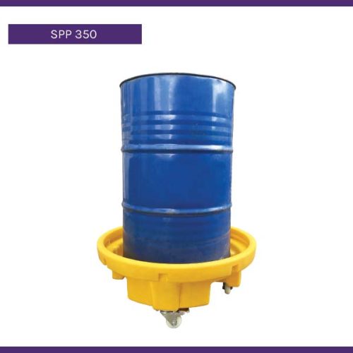 SPP 350 - Single Drum Round Spill Containment with Castors